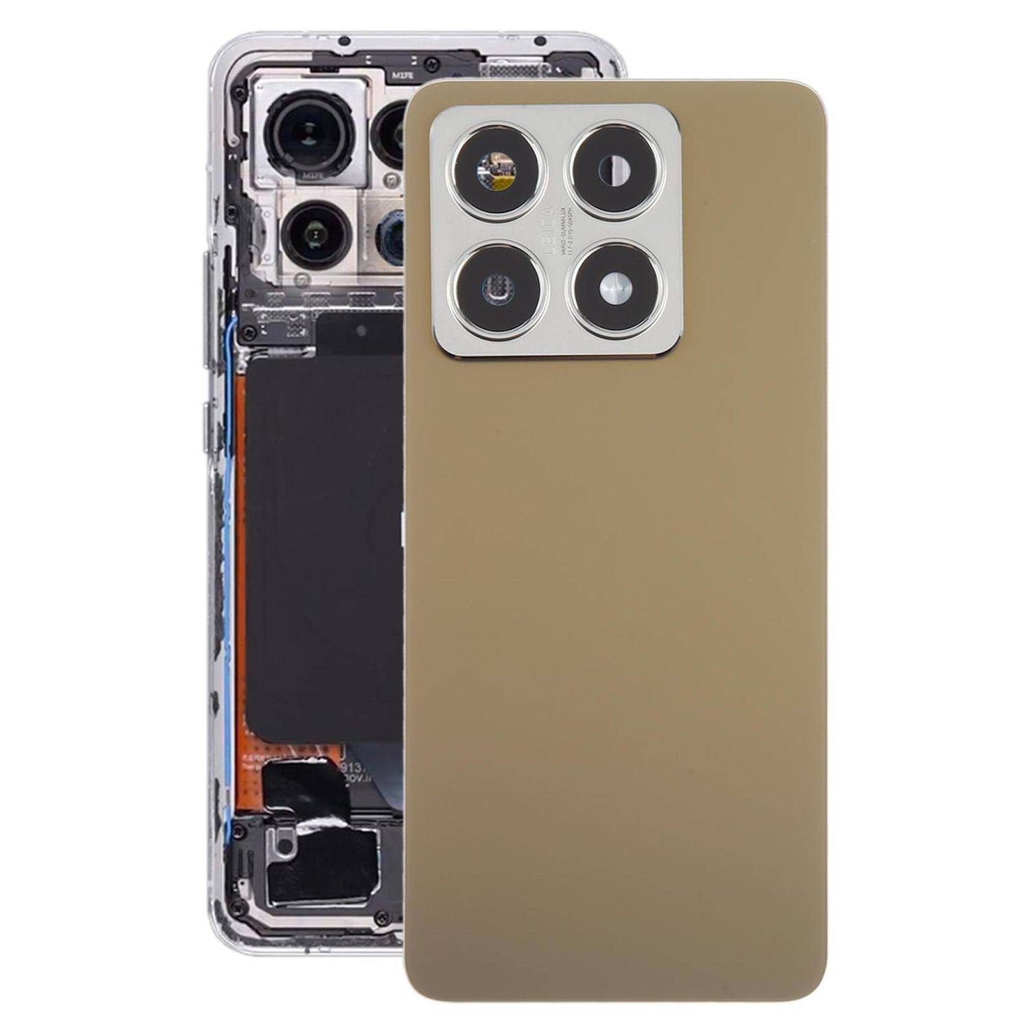 Für Xiaomi 14T Akkudeckel Backcover Ersatzteil Reparatur Gold