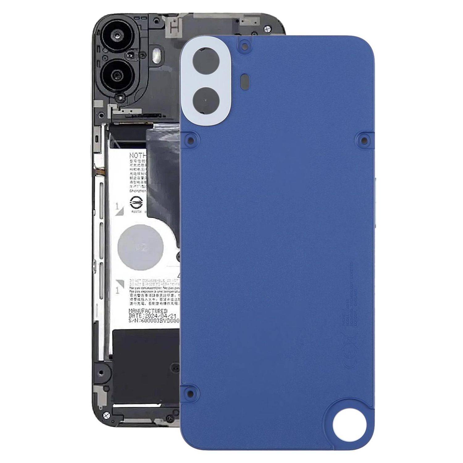 Für Nothing CMF Phone 1 Akkudeckel Backcover Kamera Linse Ersatzteil Blau