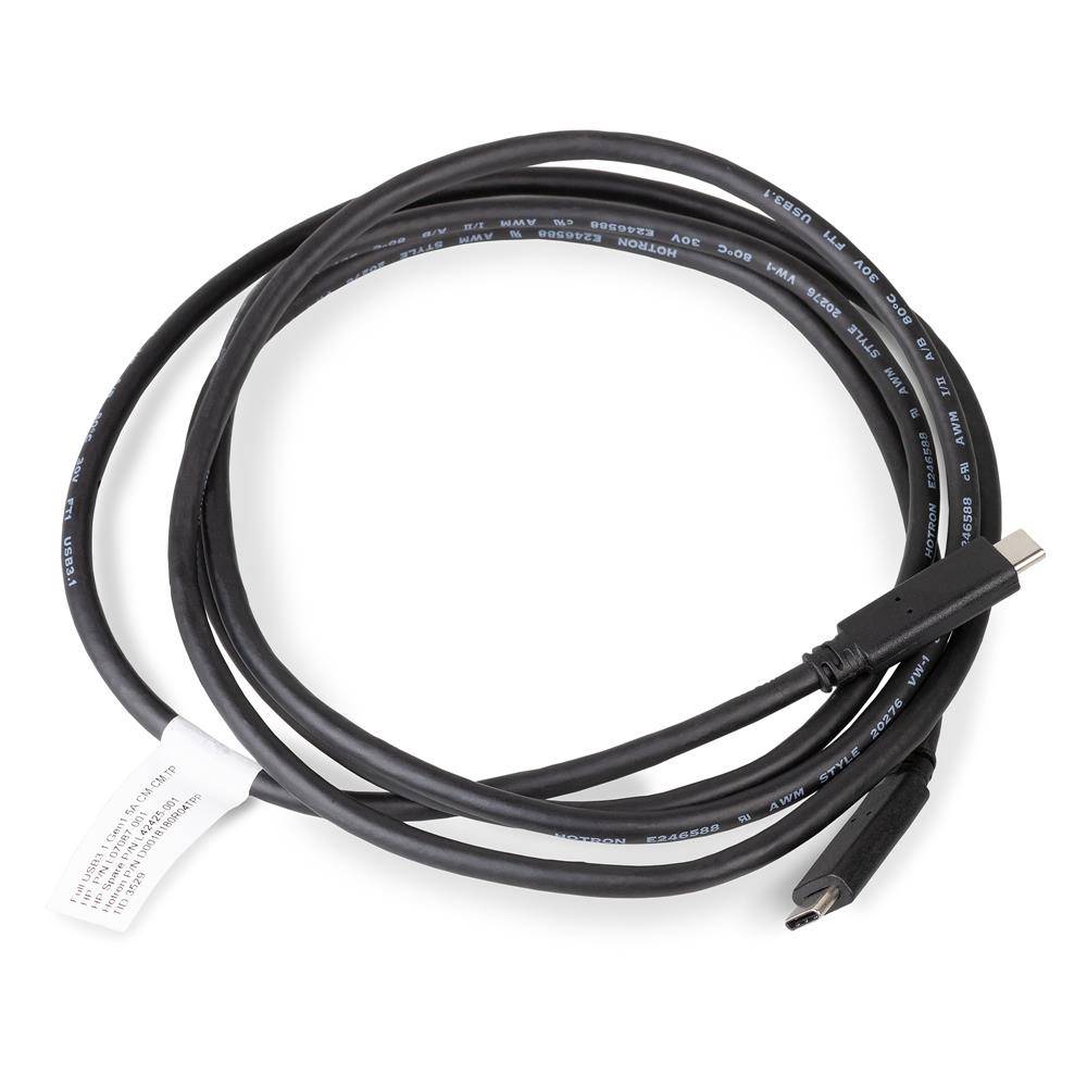 HP USB 3.1 Gen 1 Typ C (Refurbished) auf Typ C Kabel, 1,8 Meter, P/N: L42425-001, schwarz
