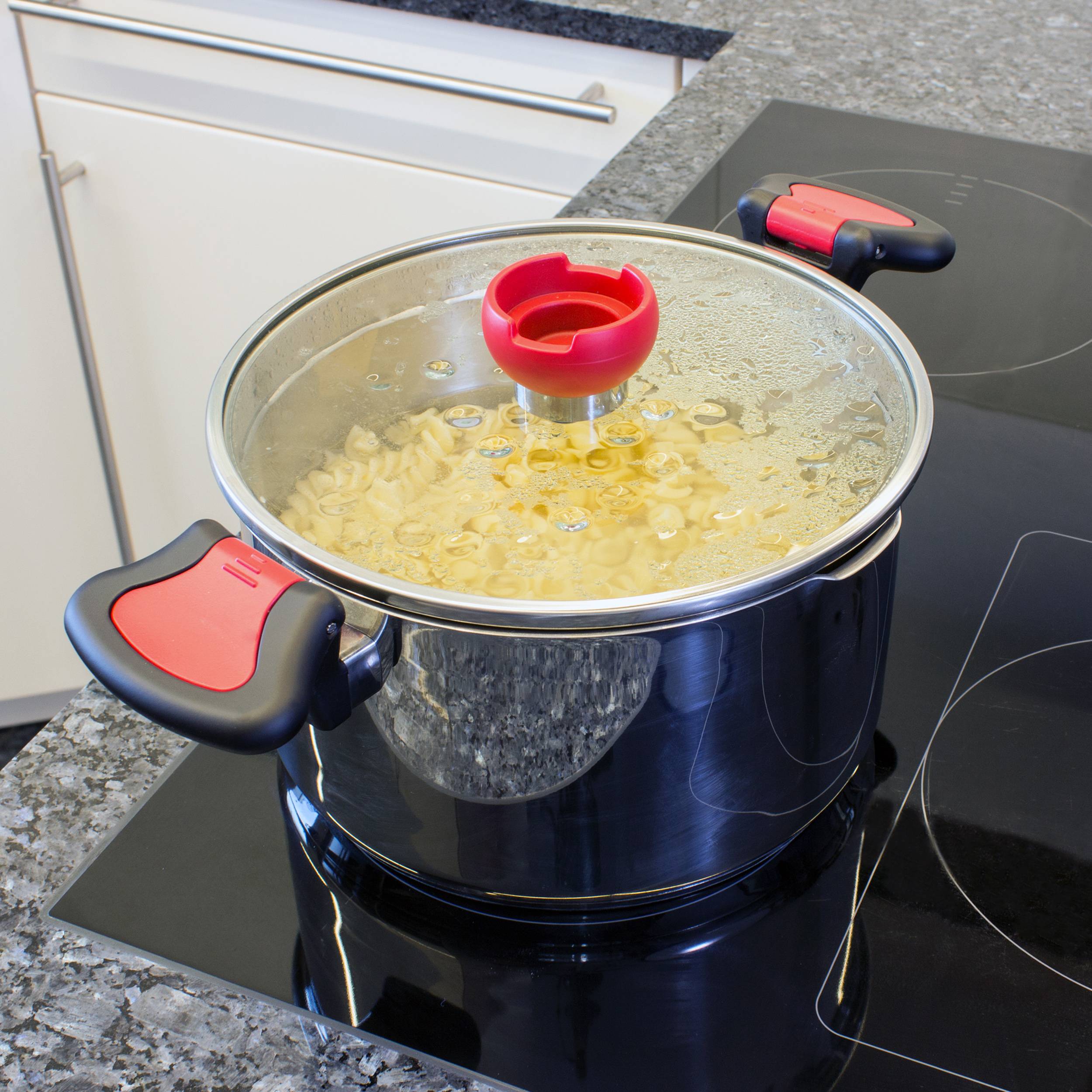 KOPF Nelo Topfset (7-teilig, Edelstahl, Induktion, mit intelligenter Abgießhilfe)