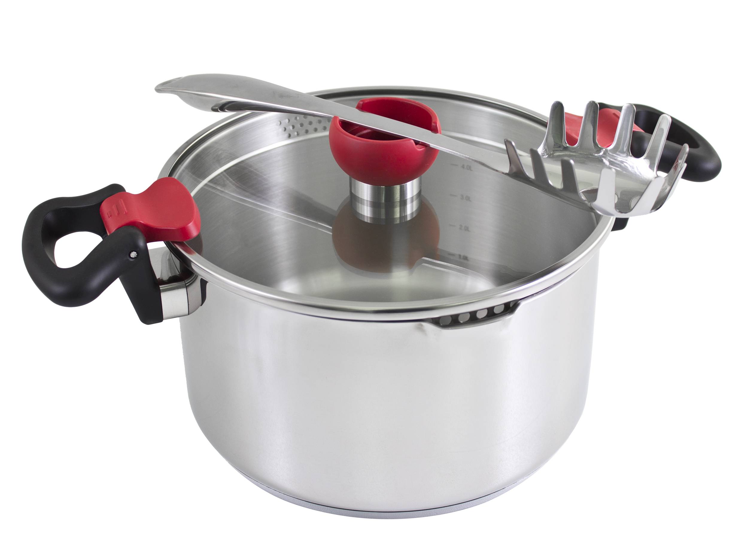 KOPF Topfset Nelo (11-teilig, Edelstahl, Induktion, mit intelligenter Abgießhilfe)