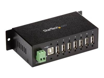 STARTECH 7Port Industrial USB 2.0 Hub Peripheriegeräte & Zubehör Kabel & Adapter USB Hubs