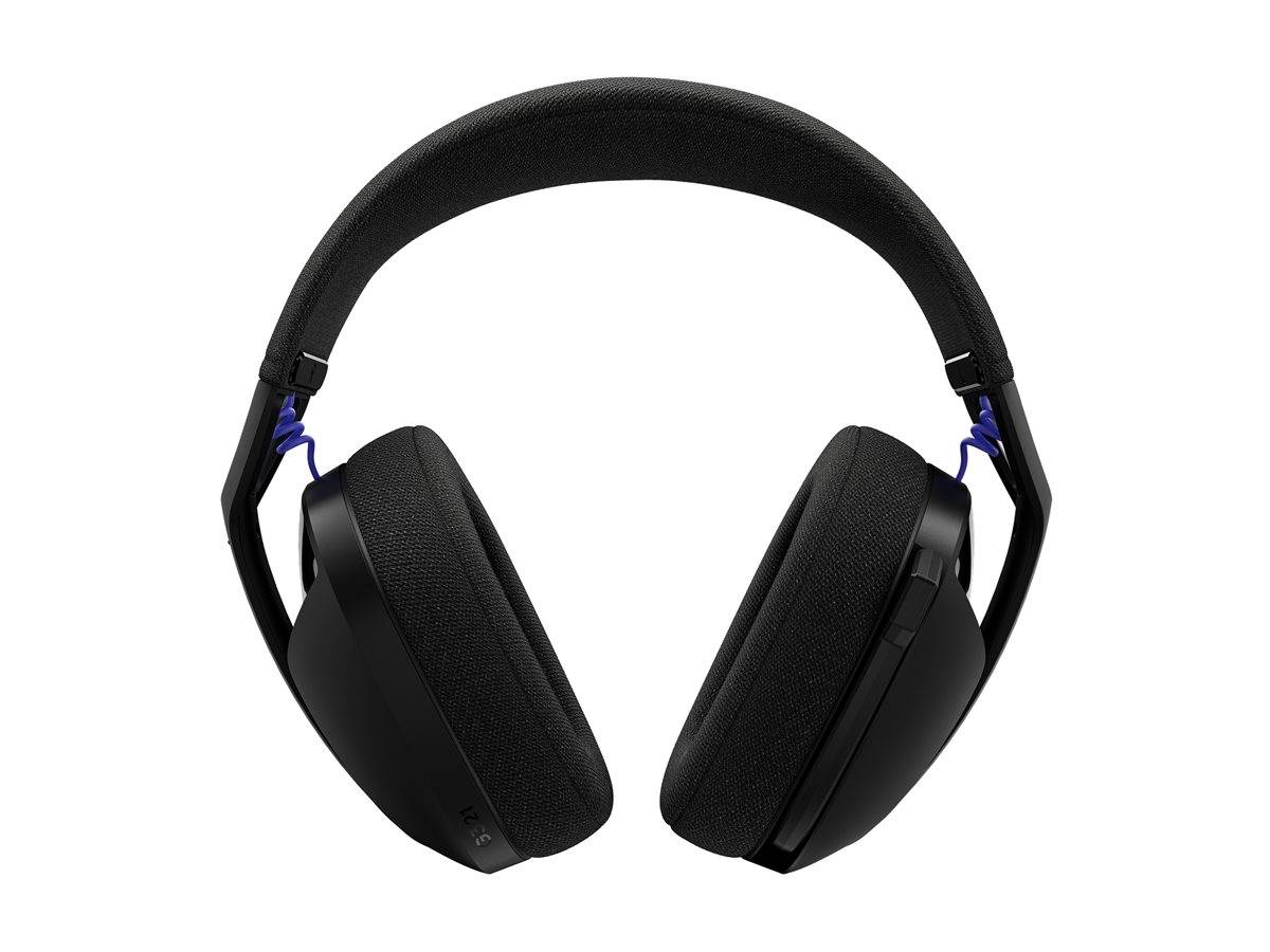 Schwarze Over-Ear-Kopfhörer mit gepolsterten Ohrmuscheln und Kopfband, dargestellt auf weißem Hintergrund.