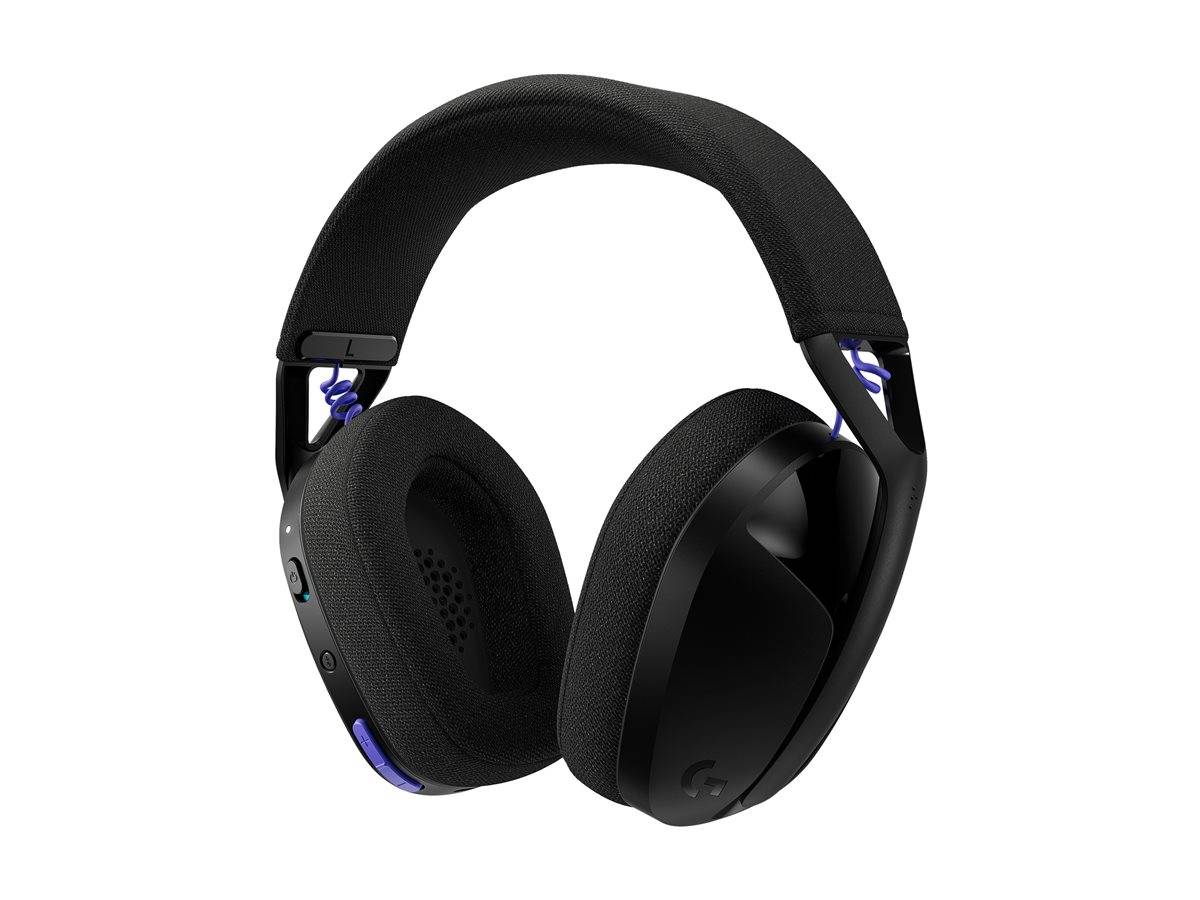 Schwarze Over-Ear-Wireless-Kopfhörer mit gepolstertem Kopfbügel und Ohrmuscheln, gezeigt auf weißem Hintergrund.