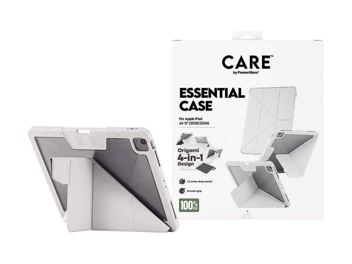 Care by Schutzglass Y-Fold-Hülle iPad Air 13" 2024 / 2025 - Hellgrau