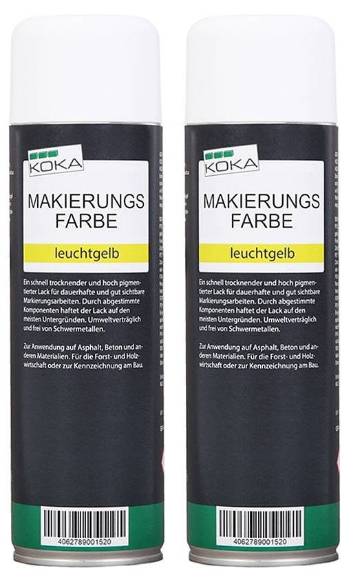 Markierungsfarbe Leuchtgelb 2 Stück