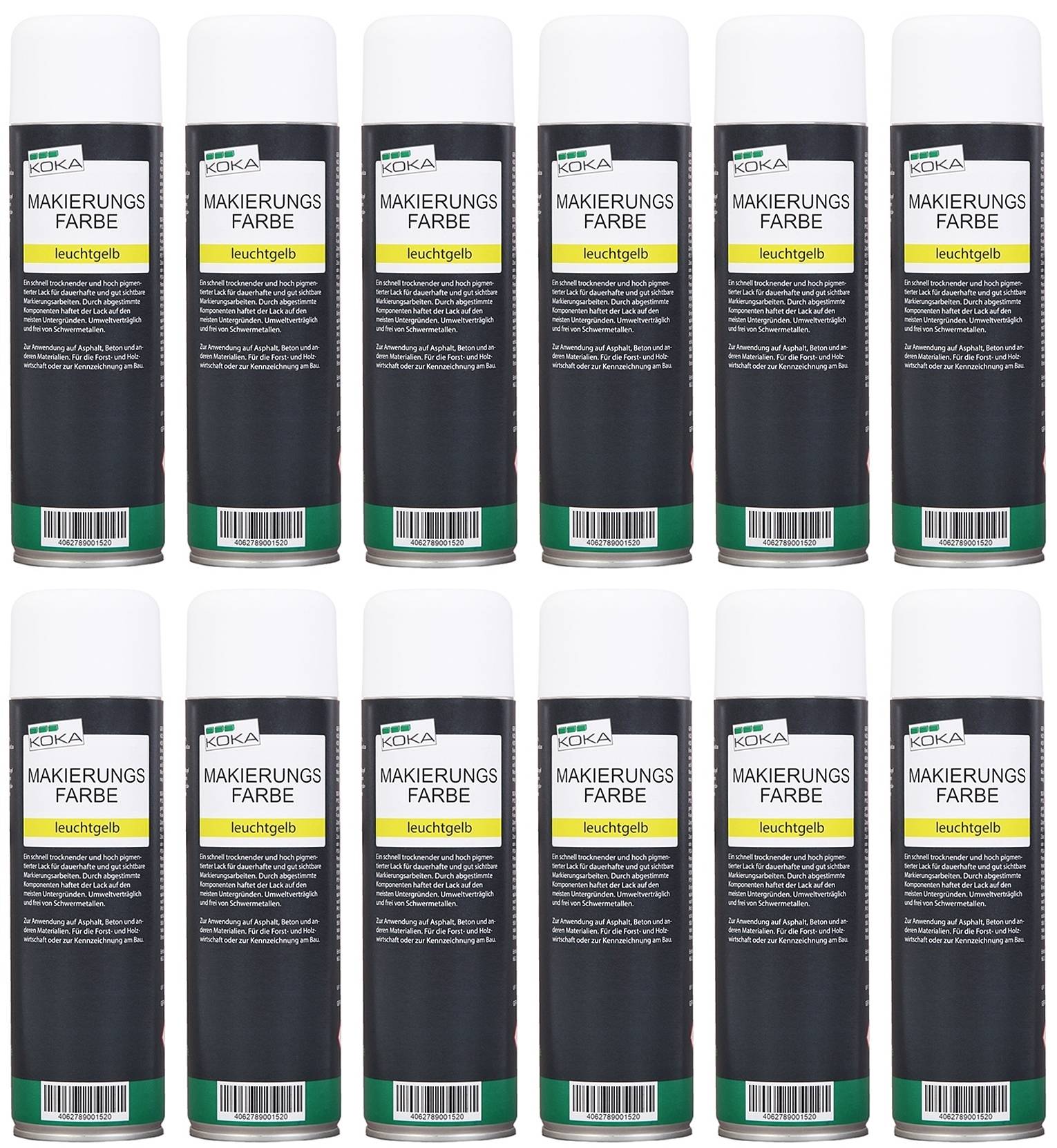 Markierungsfarbe Leuchtgelb 12 Stück