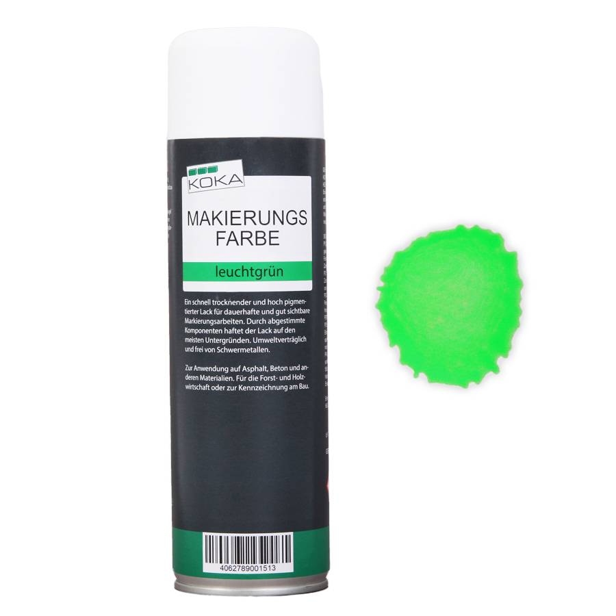 Markierungsfarbe leuchtgrün