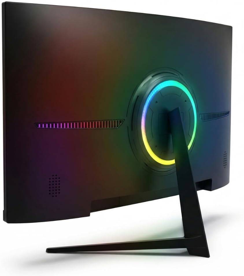 GAMEPOWER T40 Curved Monitor 24 zoll Gaming FullHD 180hz 0,5ms HDMI Lautsprecher
