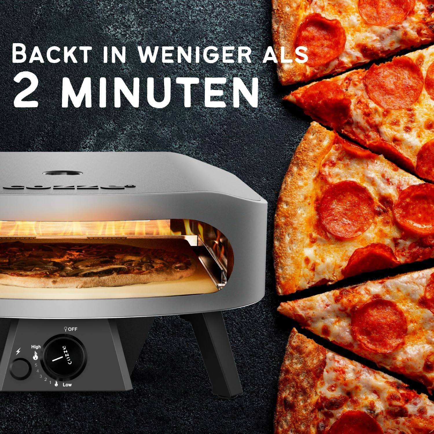 COZZE Pizzaofen Classic 17 Zoll Gas Backofen