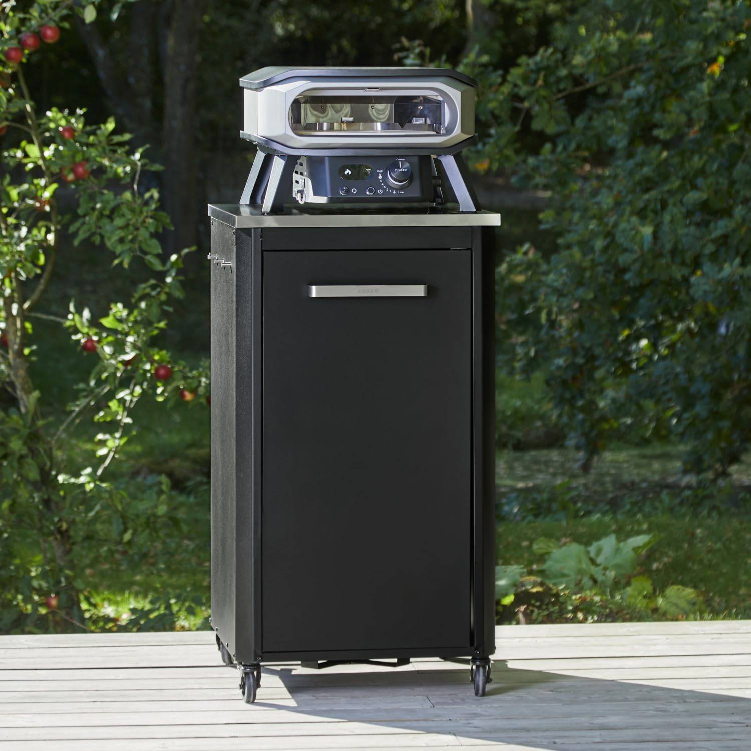 COZZE Mini Pizzaofen Gas mit Drehfunktion 13 Zoll