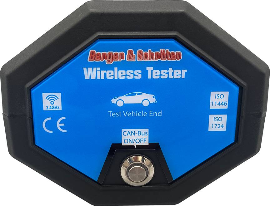 Berger & Schröter | Wireless Tester für Fahrzeuganhänger Steckdose, LED-Prüfgerät, CAN-Bus Funktion, Fernsteuerung, Kabelloses Prüfgerät