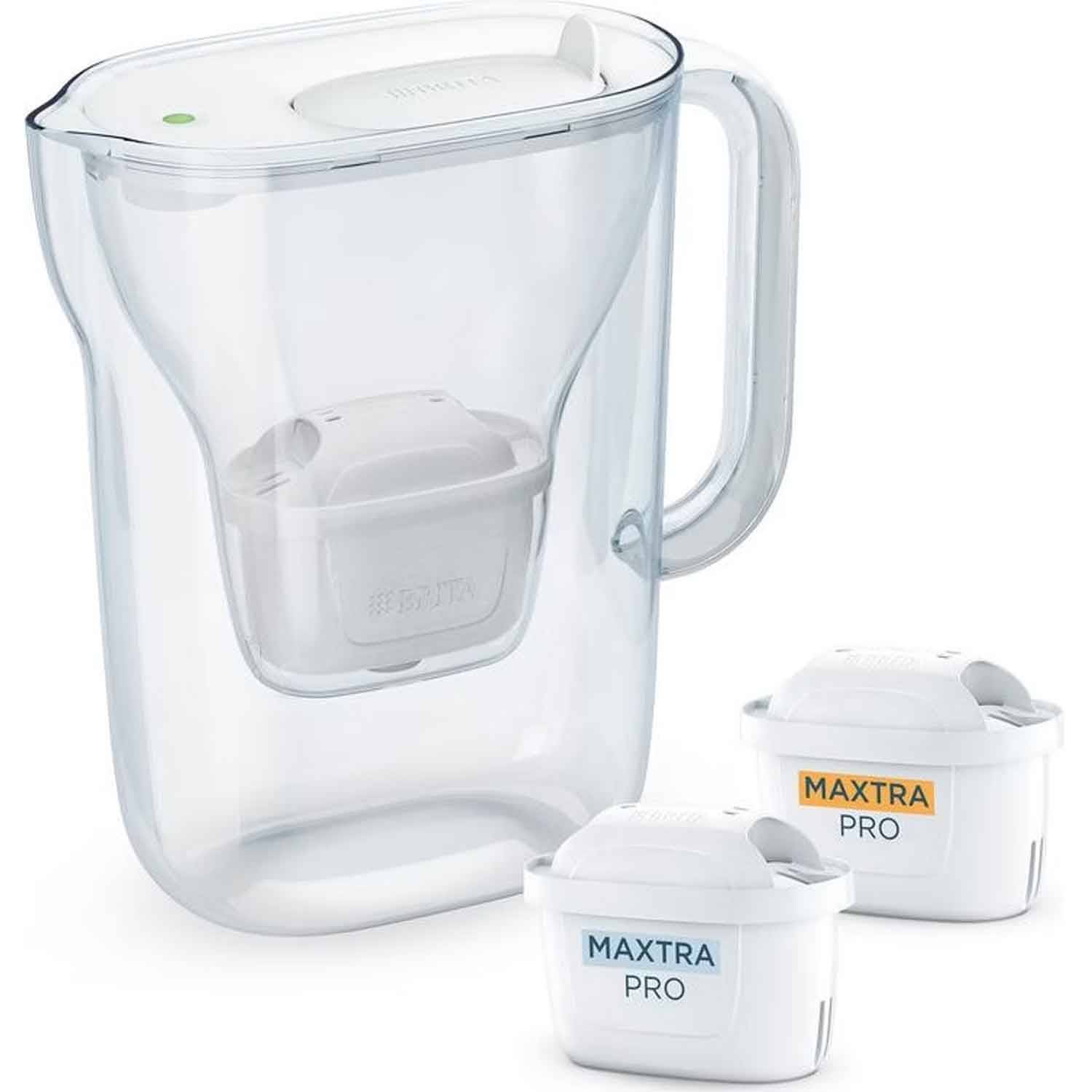Brita Style Essential Wasserfilter weiß inkl. 1 All-in-1 und 1x Extra Kalk