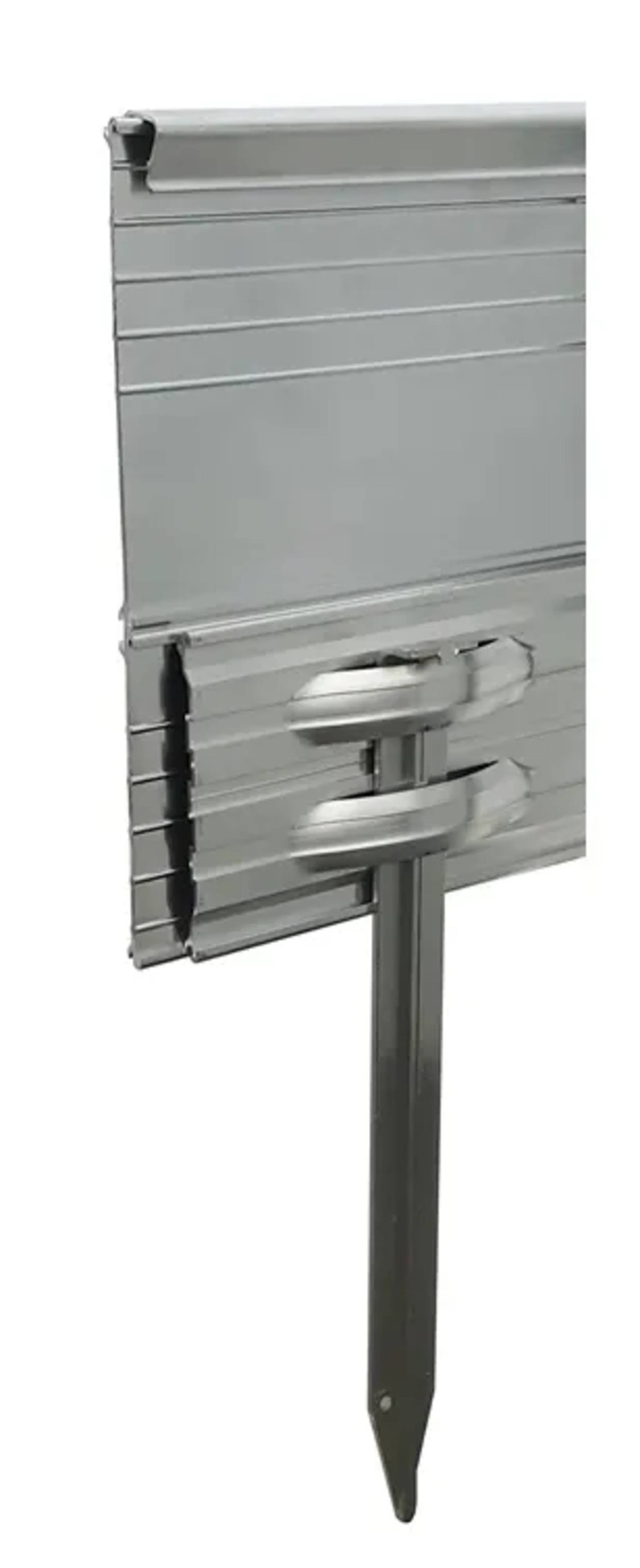 10er Set Erdanker für Ultra Starke Alu Rasenkanten | Bodenanker | Erdnägel