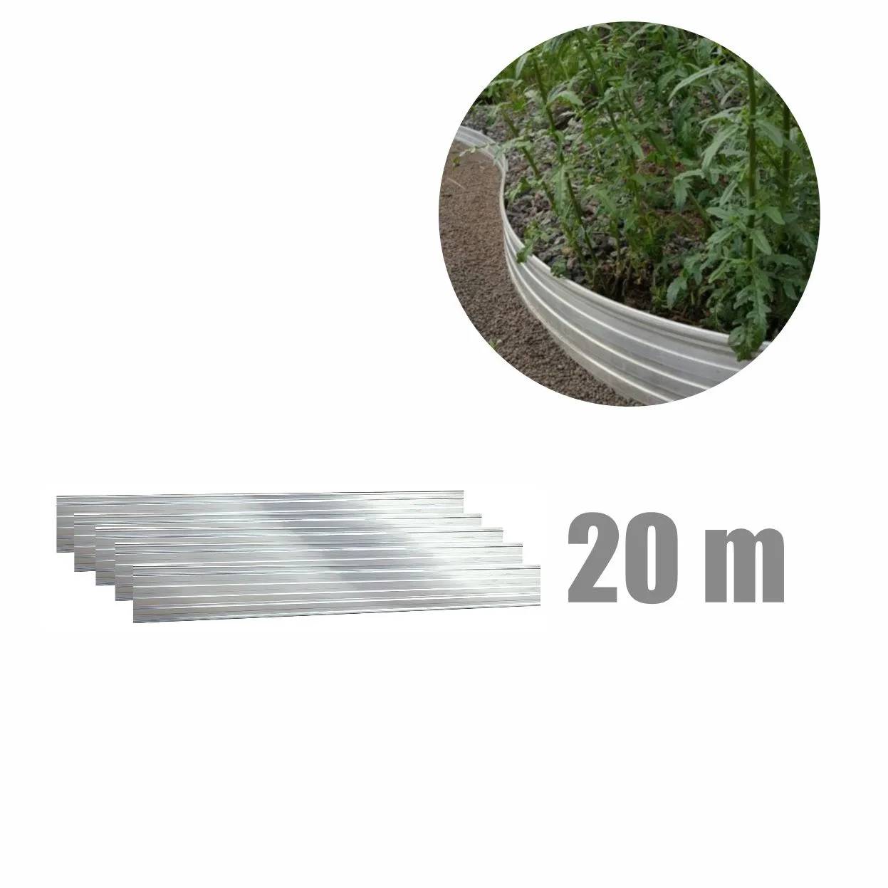 20er Set Green Universe Rasenkanten 10cm x 100cm (20m) | Beeteinfassung | Beetumrandung | Beetbegrenzungen