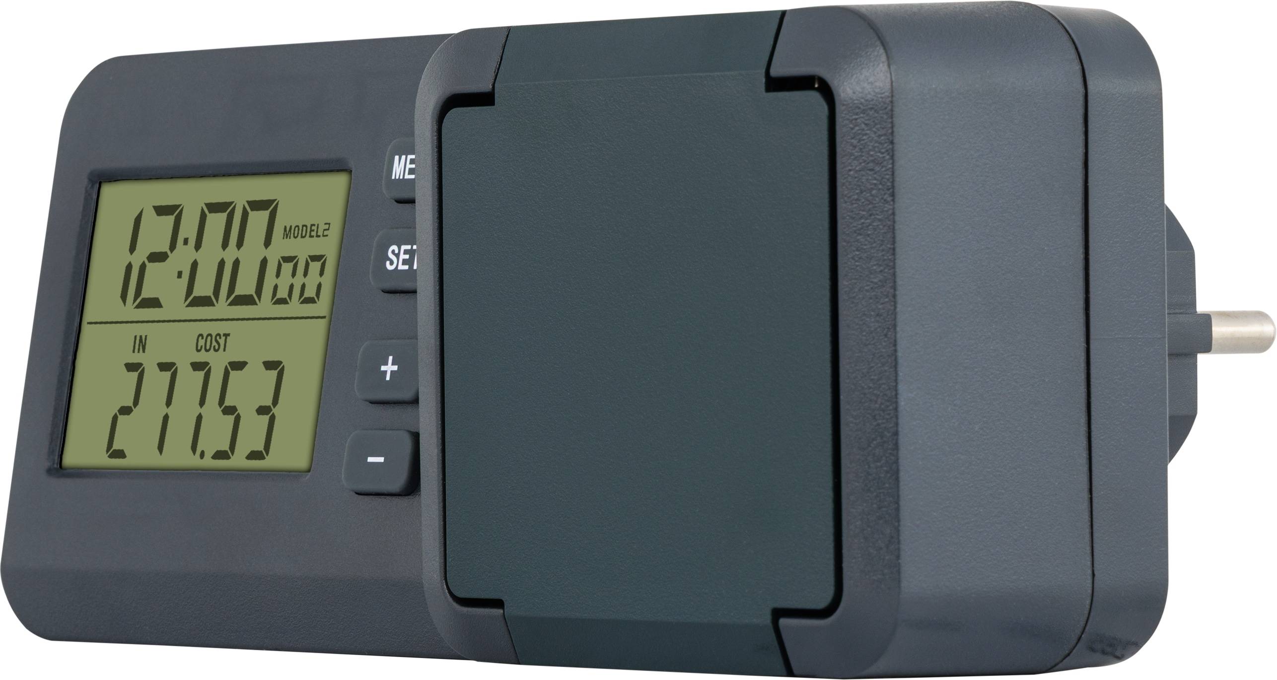 REV Energiekostenmessgerät EP011CTL-GR, LCD-Display, IP44, schwarz/grün
