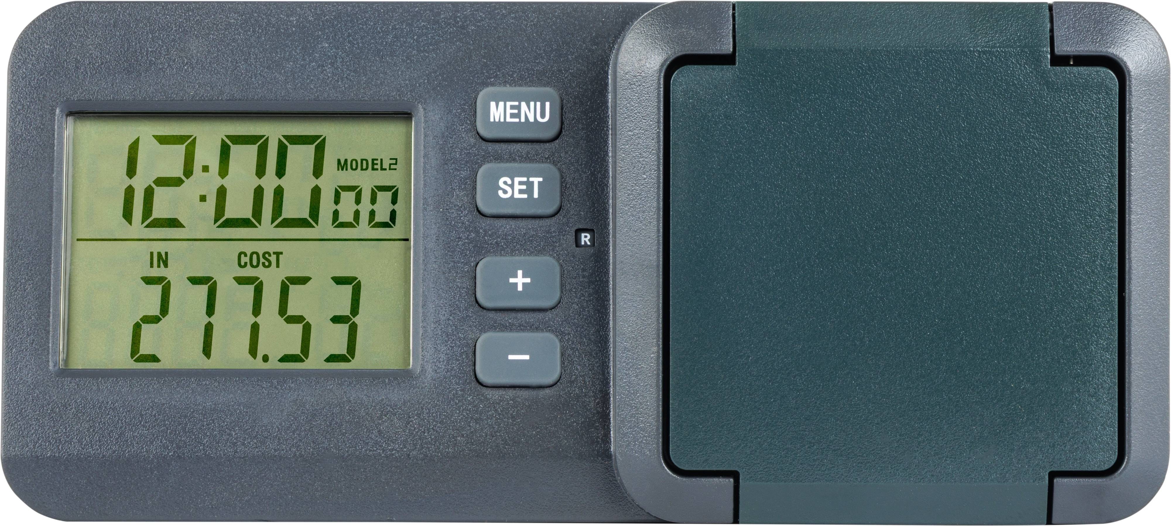 REV Energiekostenmessgerät EP011CTL-GR, LCD-Display, IP44, schwarz/grün