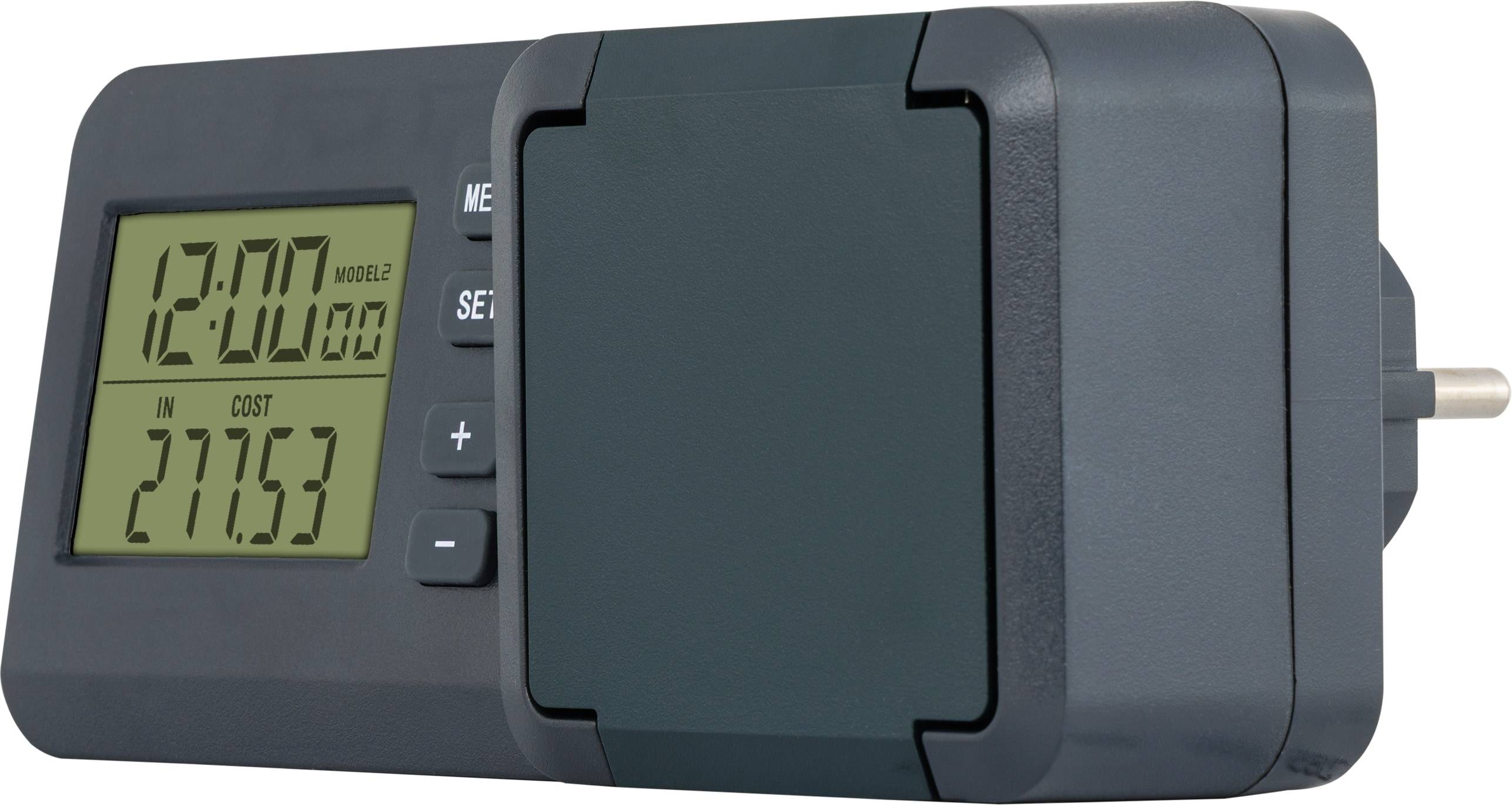 REV Energiekostenmessgerät EP011CTL-GR, LCD-Display, IP44, schwarz/grün