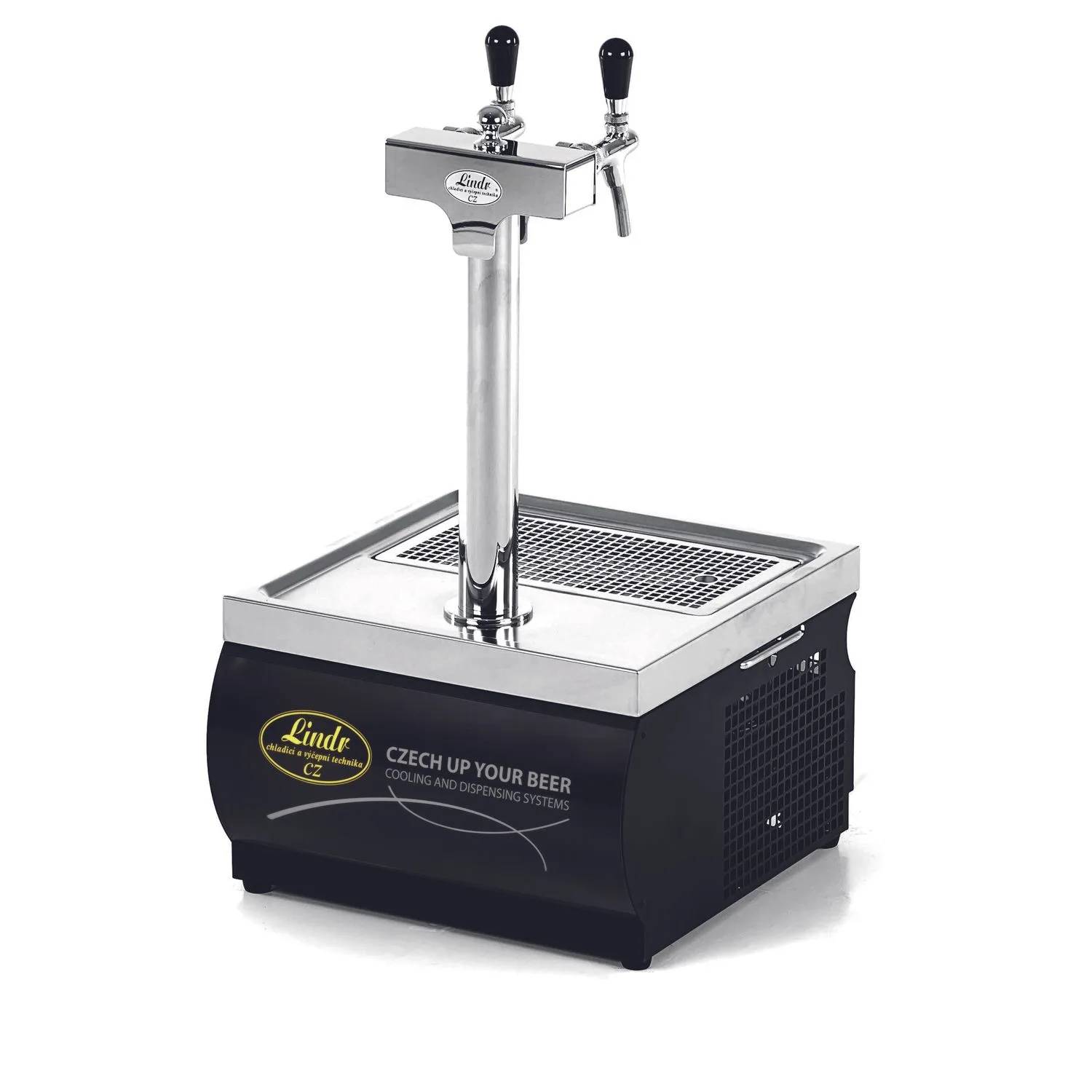 Zapfanlage Bierzapfanlage Bierkoffer - Kontakt 55 2-leitig Trockenkühlgerät aus Edelstahl 50 Liter/h Green Line