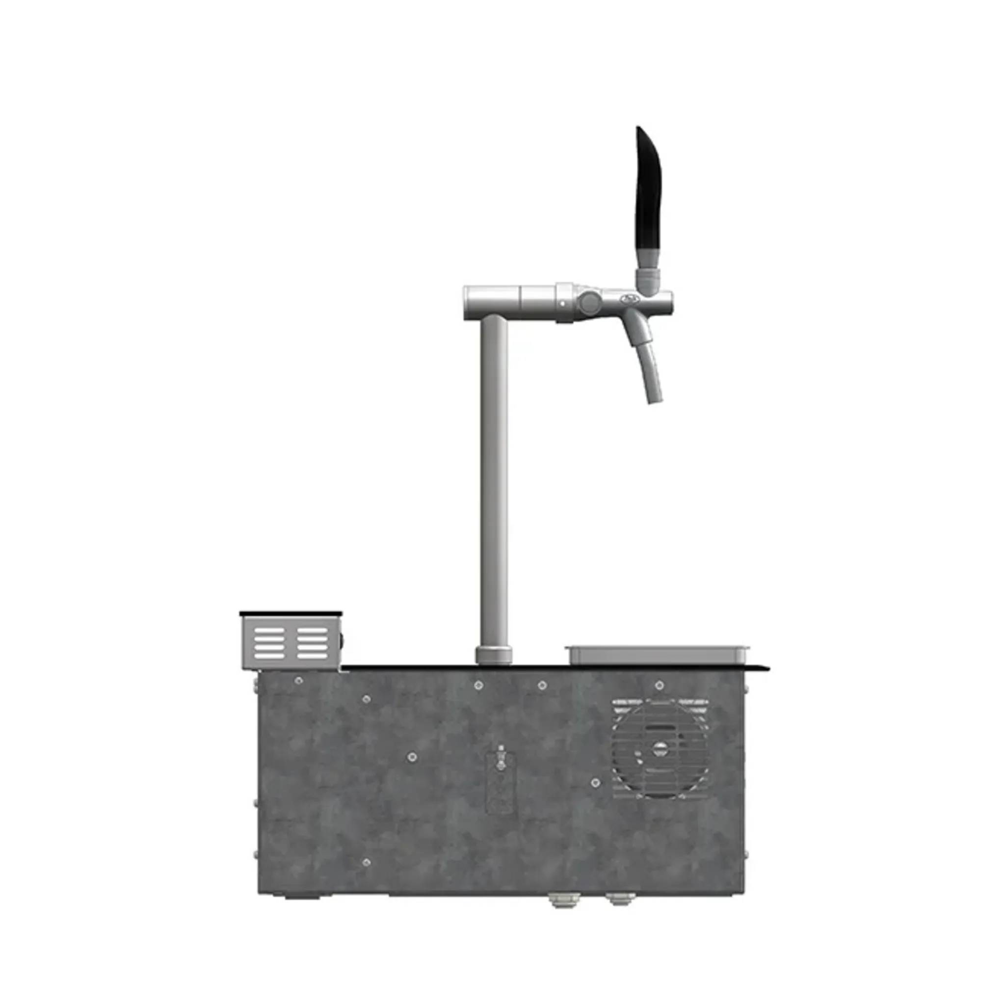 Zapfanlage, Bierzapfanlage, Bierkühler - 35 Liter/h 1-ltg Lindr Pygmy PRO Kitchen für Einbau in die Küche Bar