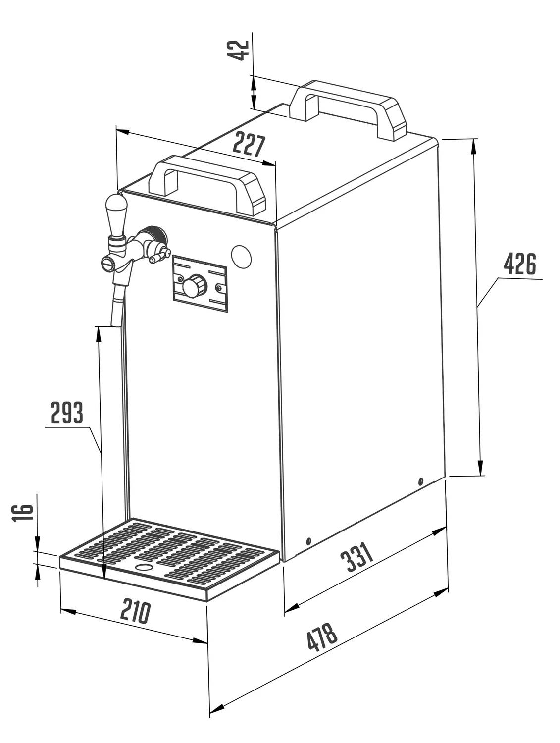 Bier Zapfanlage Kontakt 40/K