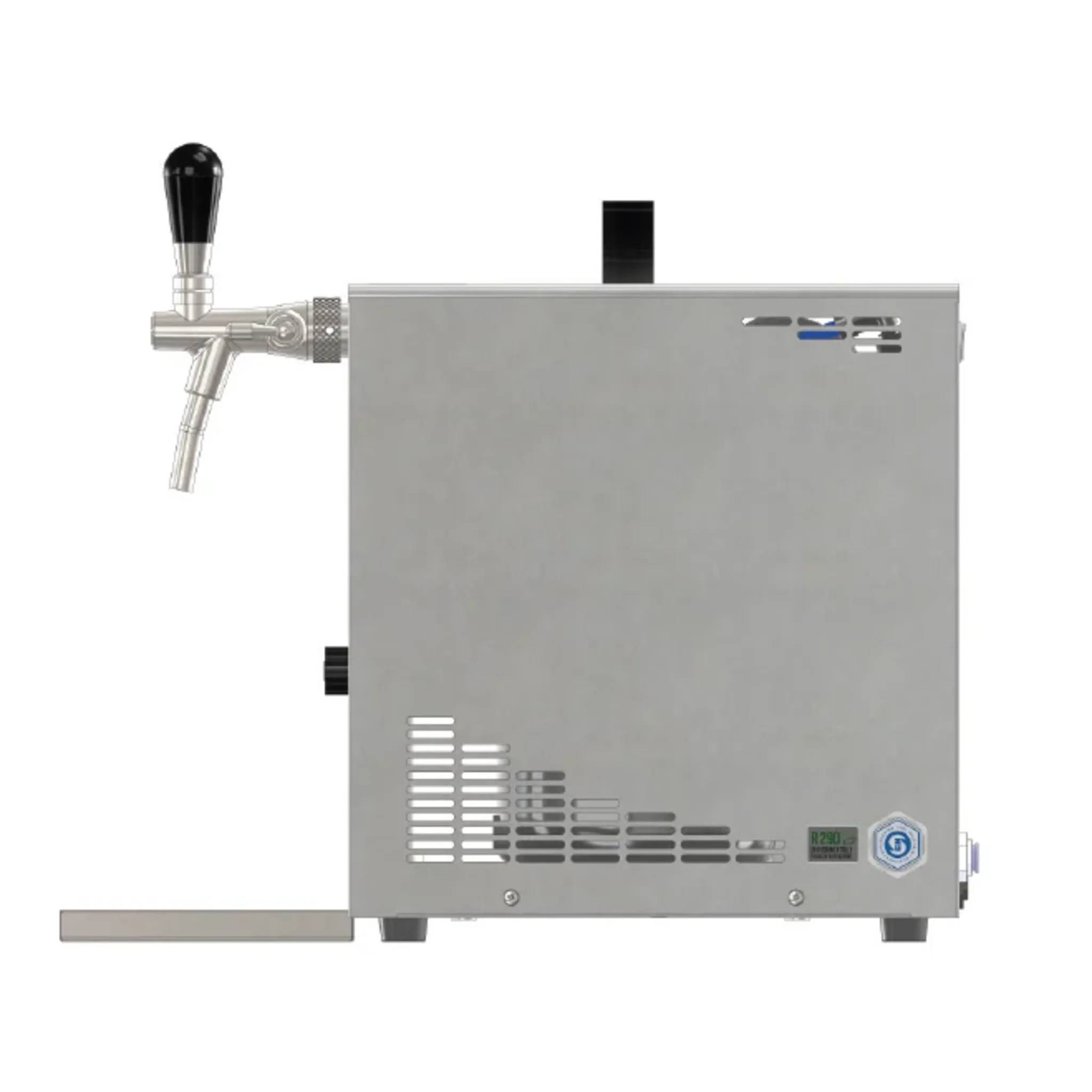 Zapfanlage, Bierzapfanlage, Bierkoffer, Durchlaufkühler PYGMY 25 1-leitig Trockenkühler, 35 Liter/h, 5/8 Anschluss, Green Line