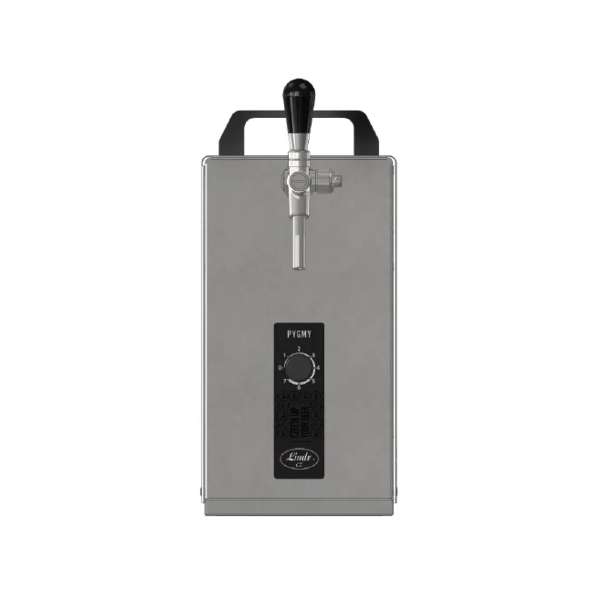 Zapfanlage, Bierzapfanlage, Bierkoffer, Durchlaufkühler PYGMY 25 1-leitig Trockenkühler, 35 Liter/h, 5/8 Anschluss, Green Line