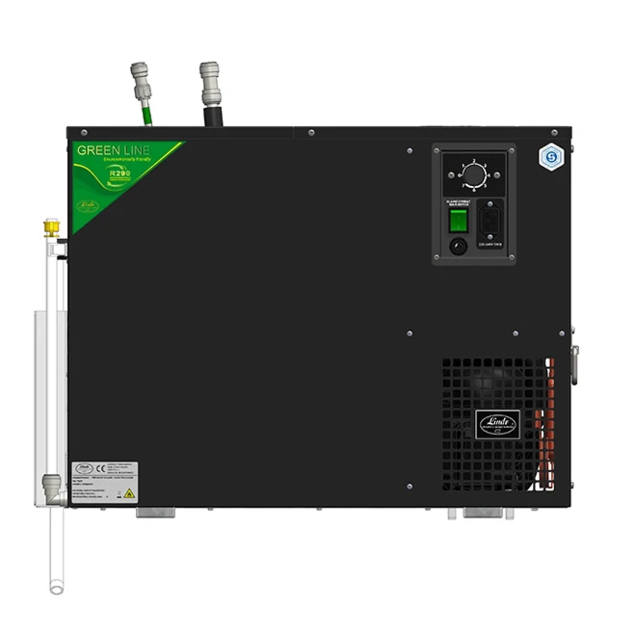 Zapfanlage, Bierzapfanlage AS-110, 2- / 4- / 6-leitig zur Auswahl, Durchlaufkühler, Nasskühler - Untertheke, Green Line, Kühlschleifen: 2-leitig