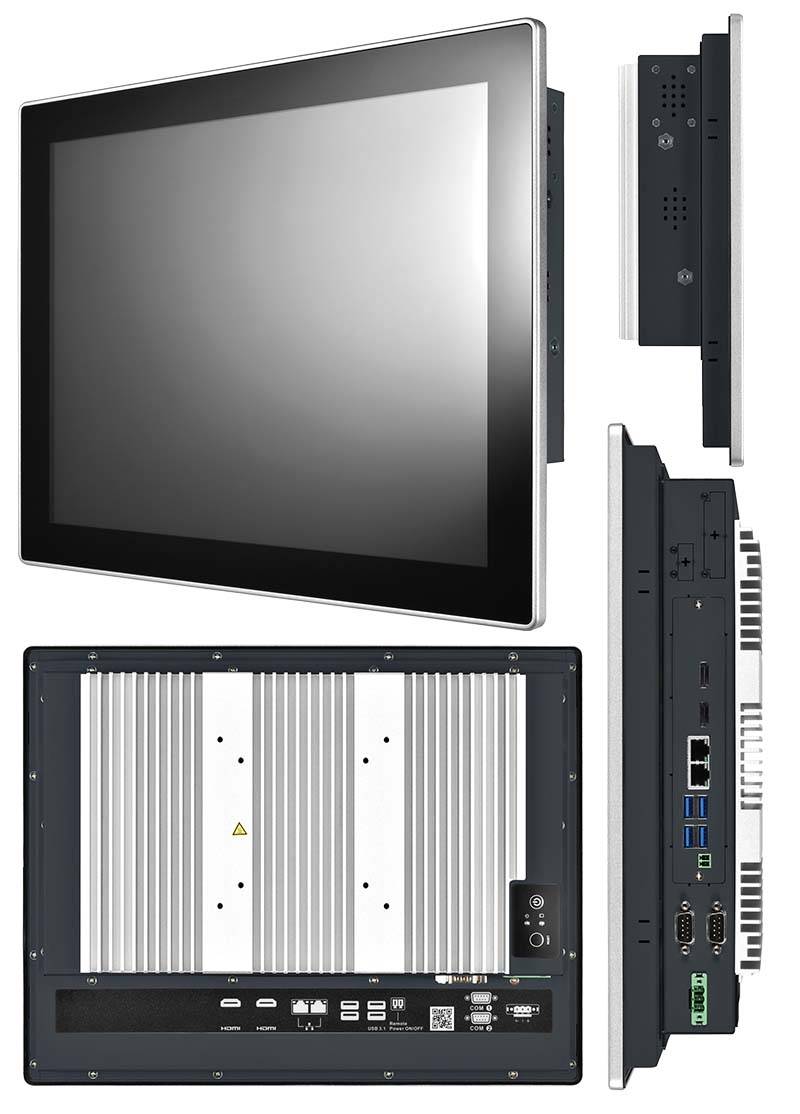 Mitac P150-11TGS-UP3Ce [Intel Celeron 6305E] 15" Panel PC (1024x768, IP65 Front, Lüfterlos)