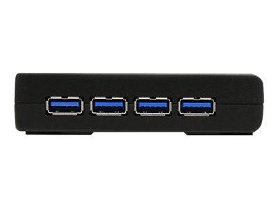 STARTECH ST4300USB3EU 4 Port Black Peripheriegeräte & Zubehör Kabel & Adapter USB Hubs