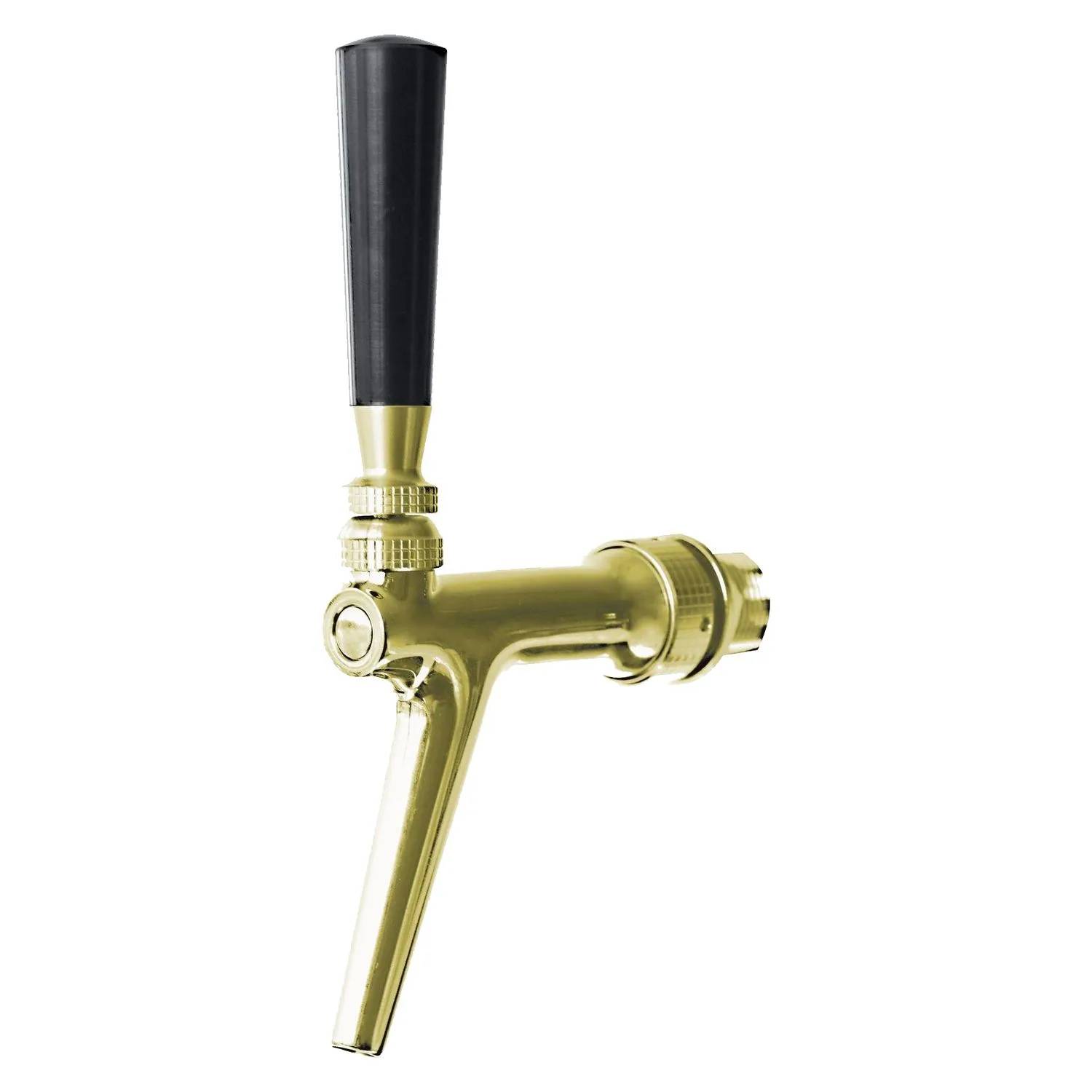 Zapfhahn, Bierzapfhahn, Schankhahn, Kolbenschankhahn aus Chromnickelstahl, Modell - BA1000, PVD-Goldfarben