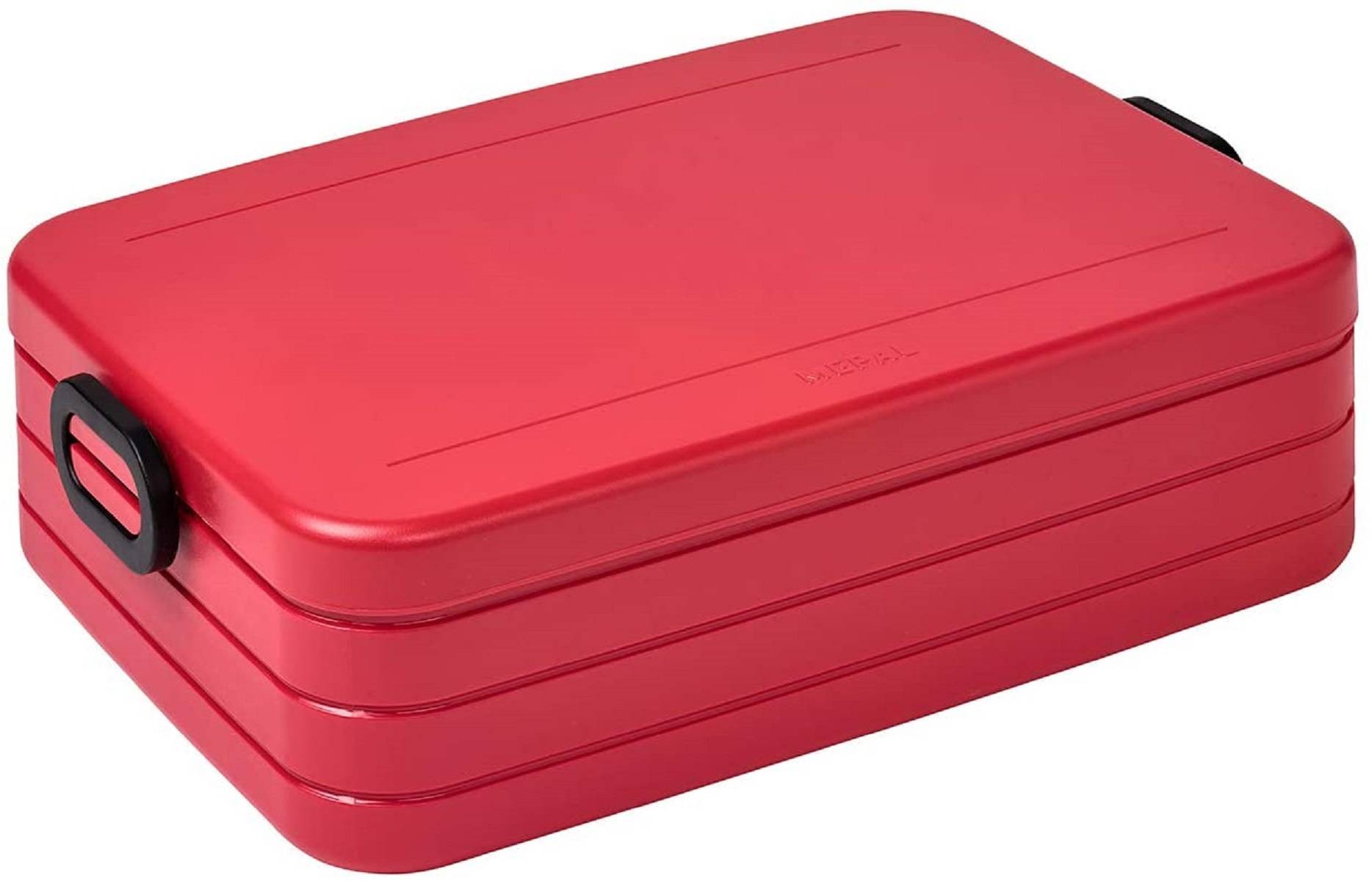 Mepal | Bento-Lunchbox Take A Break Nordic Red | großzügige Fächeraufteilung | Kapazität für 8 Butterbrote | langlebiges ABS-Material | Volumen: