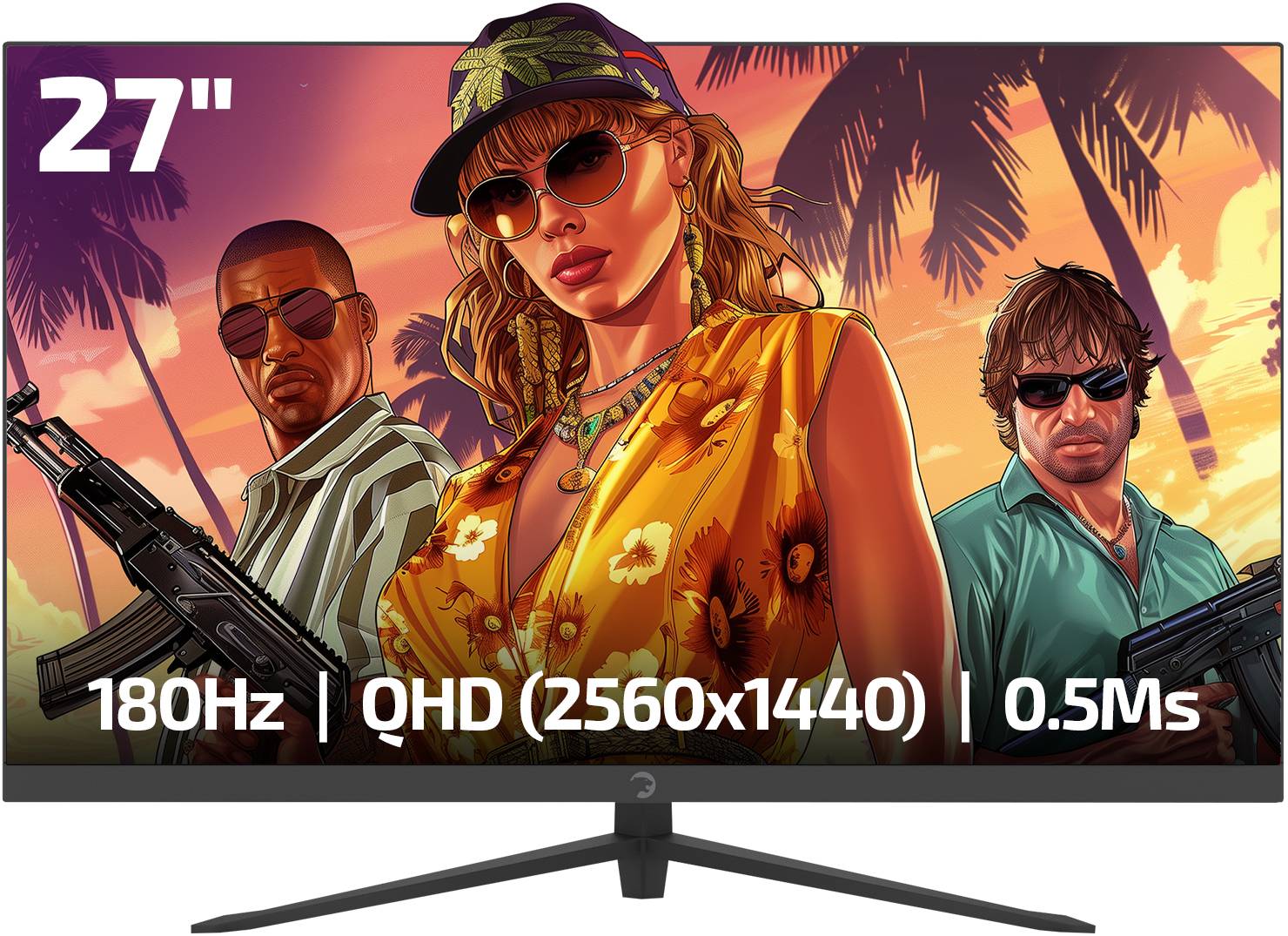 GAMEPOWER Sonic T80 27 Zoll Gaming Monitor 2K 1440P IPS 180hz 0,5ms Lautsprecher