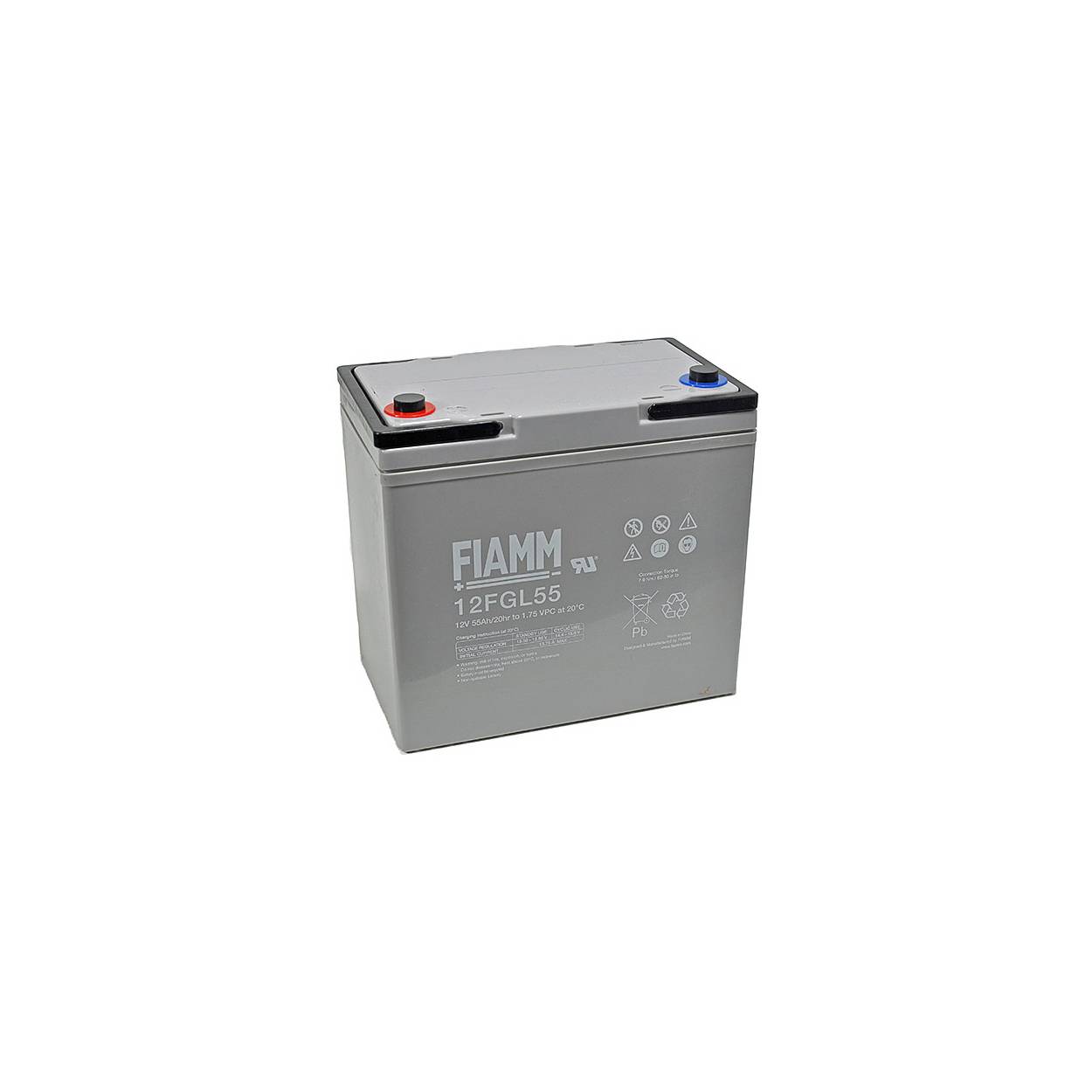 Fiamm Blei-Akku 12FGL55 12 Volt 55Ah AGM Longlife | Akkuplus.de