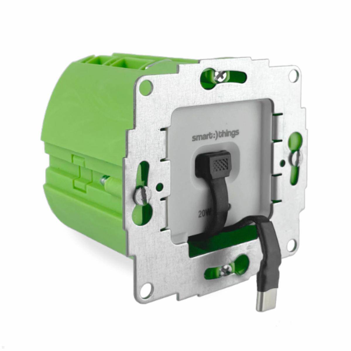 smart things sCharge 20W Unterputz Netzteil sC20-EU-C mit USB-C/C Kabel