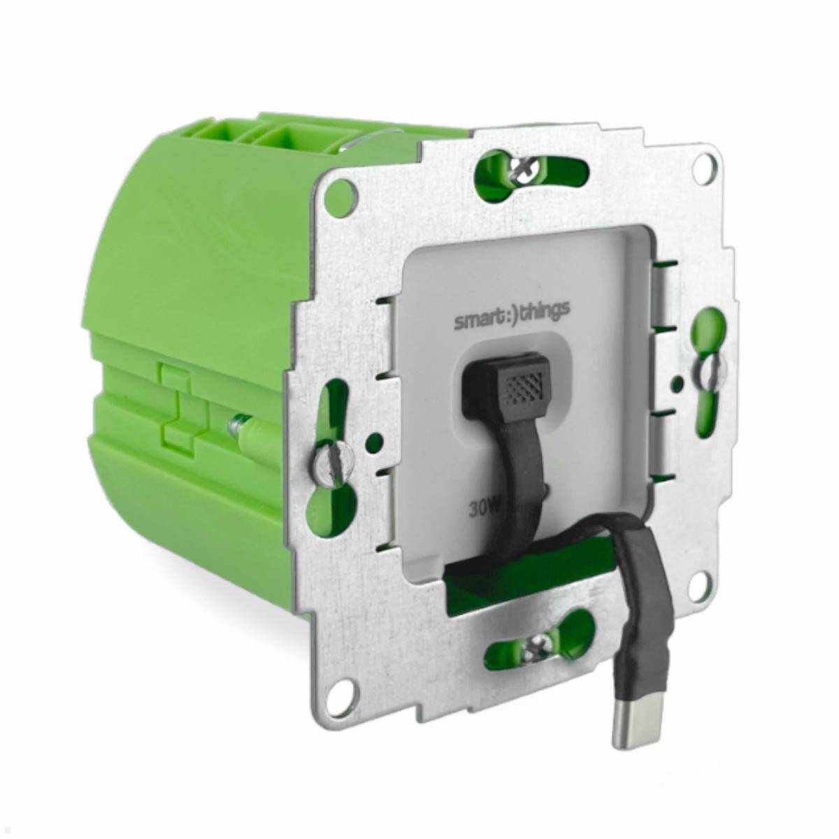 smart things sCharge 30W Unterputz Netzteil sC30-EU-C mit USB-C/C Kabel