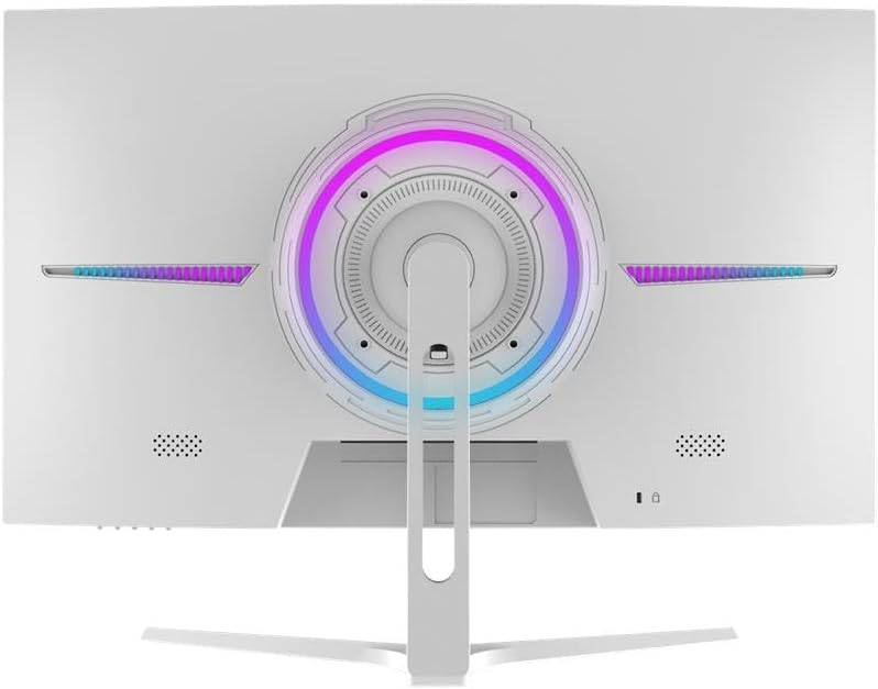 GAMEPOWER 27 zoll Curved weiß Gaming Monitor 200Hz FullHD PC Bildschirm mit Lautsprecher T50