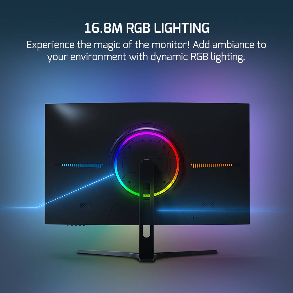 GAMEPOWER V60 27 zoll Curved Gaming Monitor 240Hz 0,5ms | mit Lautsprechern HDMI