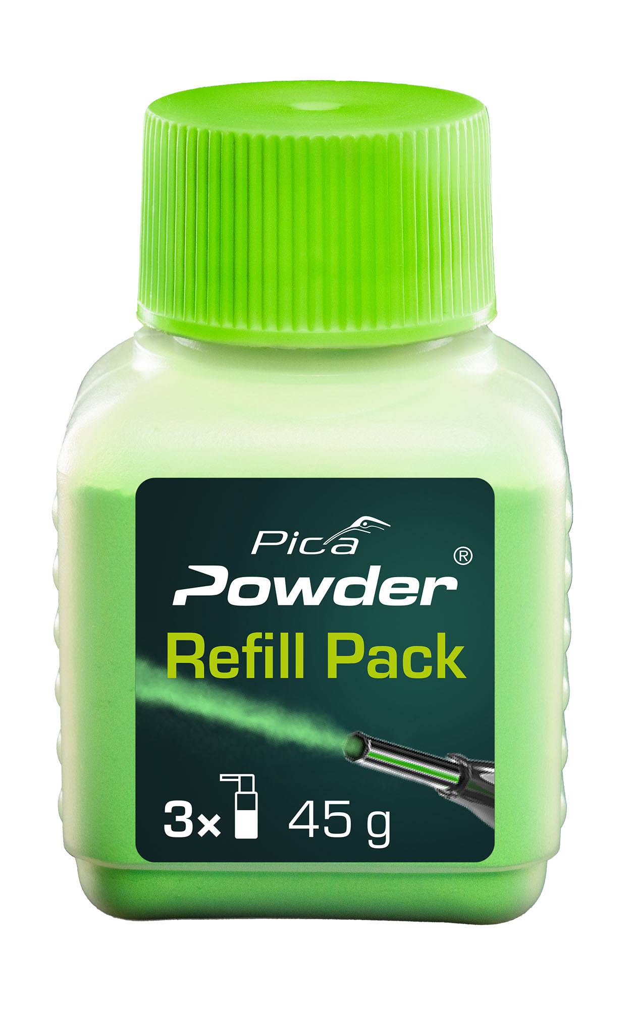 Pica Powder Nachfüllpulver für Tieflochsprühmarker Grün