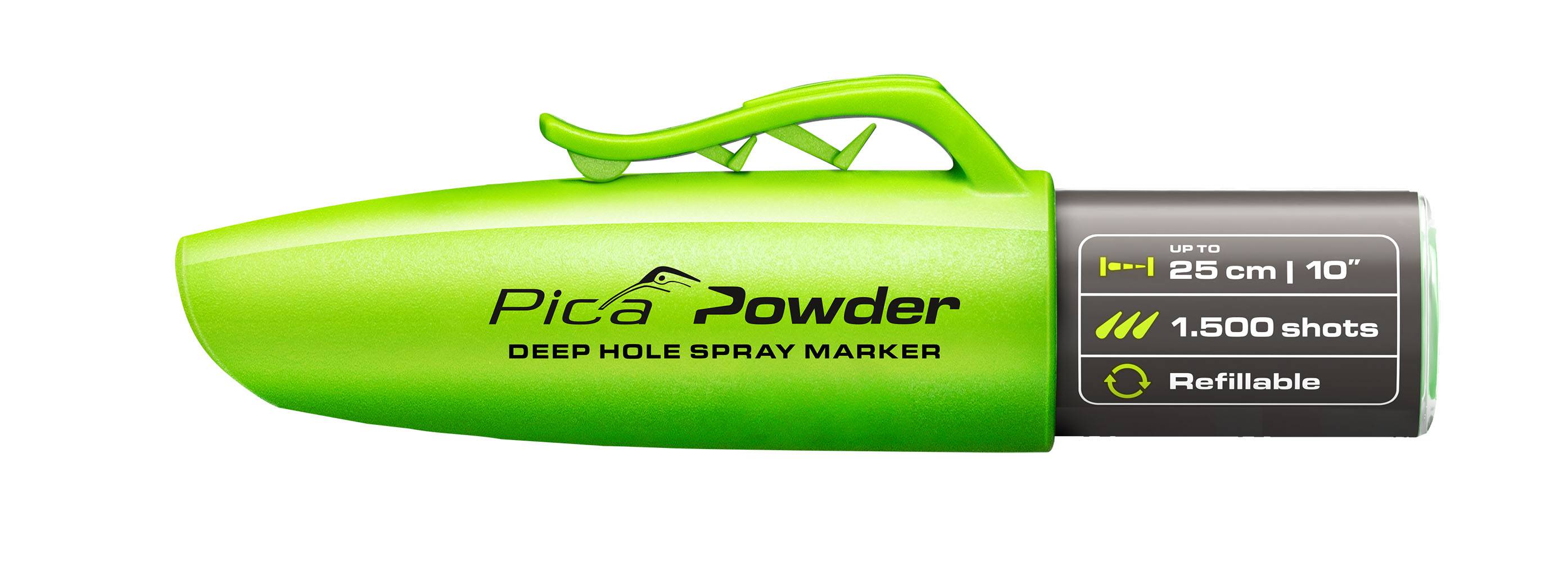 Pica Powder Spraymarker Tieflochsprühmarker mit 360° Sprüharm