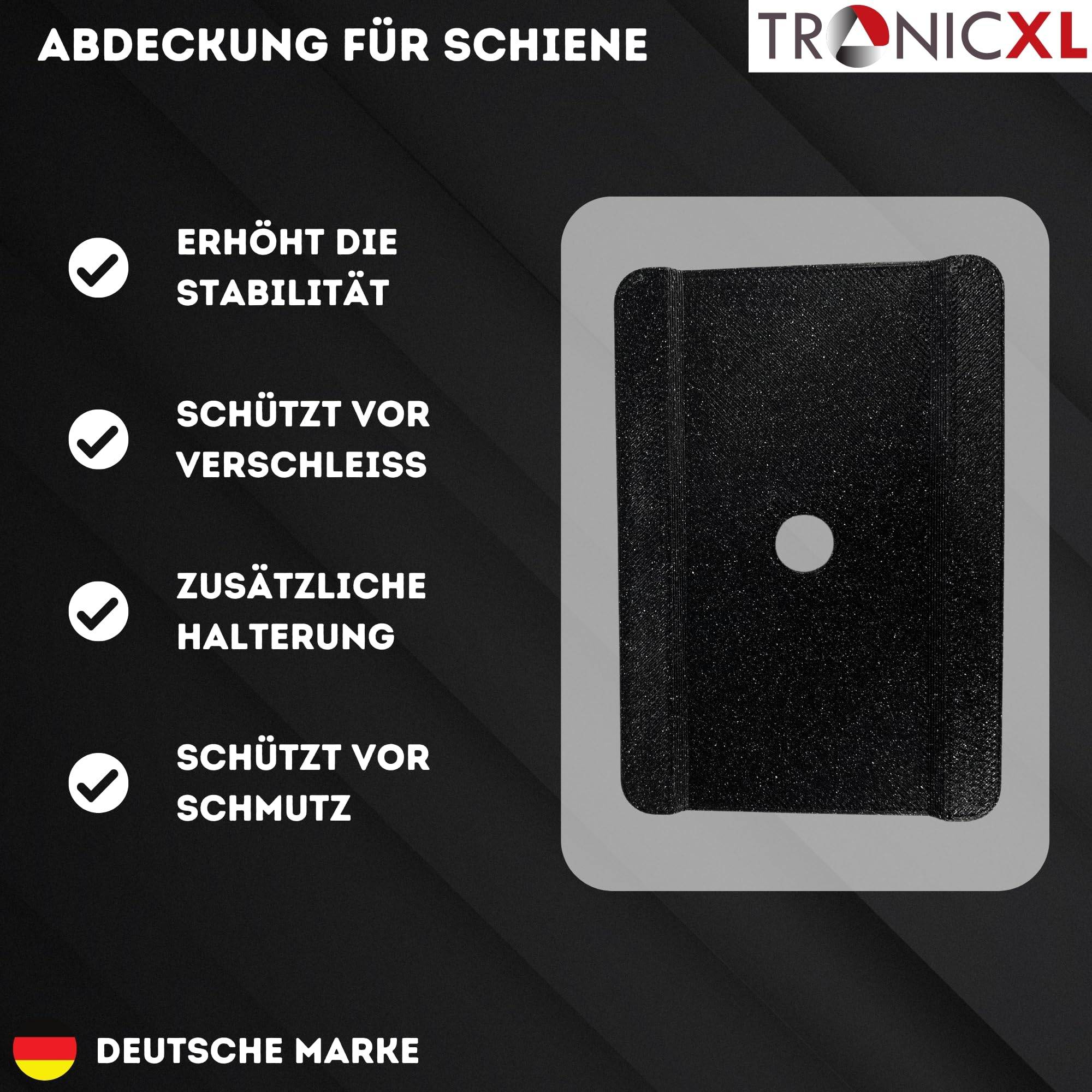 TronicXL 8 Zurrösen 8 Platten Set zur Ladungssicherung kompatibel mit VW T5 T6 T6.1 Bully Multivan California Beach Caravelle - sicheres Verzurren