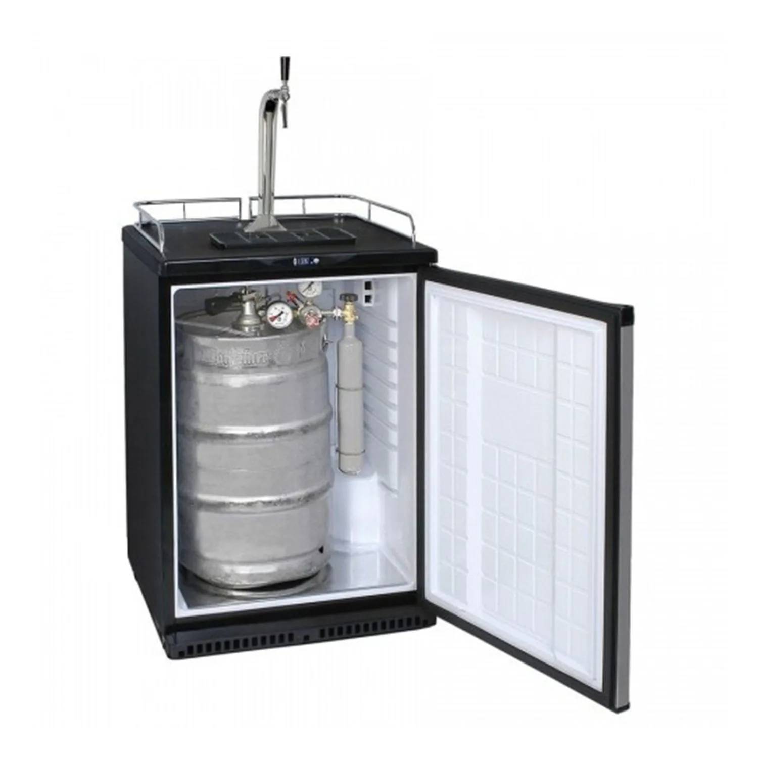 Komplettset Zapfanlage für Cold Brew Coffee - 50L Fasskühlschrank & Stickstoff-Zapfsystem Zapfkopf 5 Liter Adapter