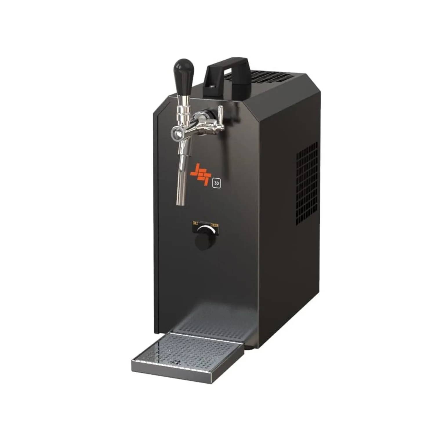 Komplett Set - Zapfanlage JET 30 Bierkoffer, Bierzapfanlage, Durchlaufkühler 1-leitig Trockenkühler, bis zu 35 Liter/h, Zapfkopf: 5 Liter Adapter