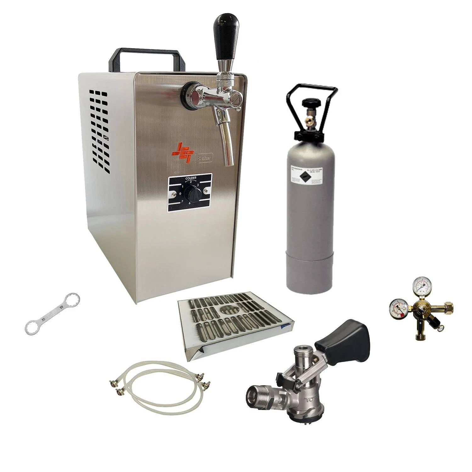 JET 30 Bierzapfanlage Komplettset 1-leitig Trockenkühler 35 L/h