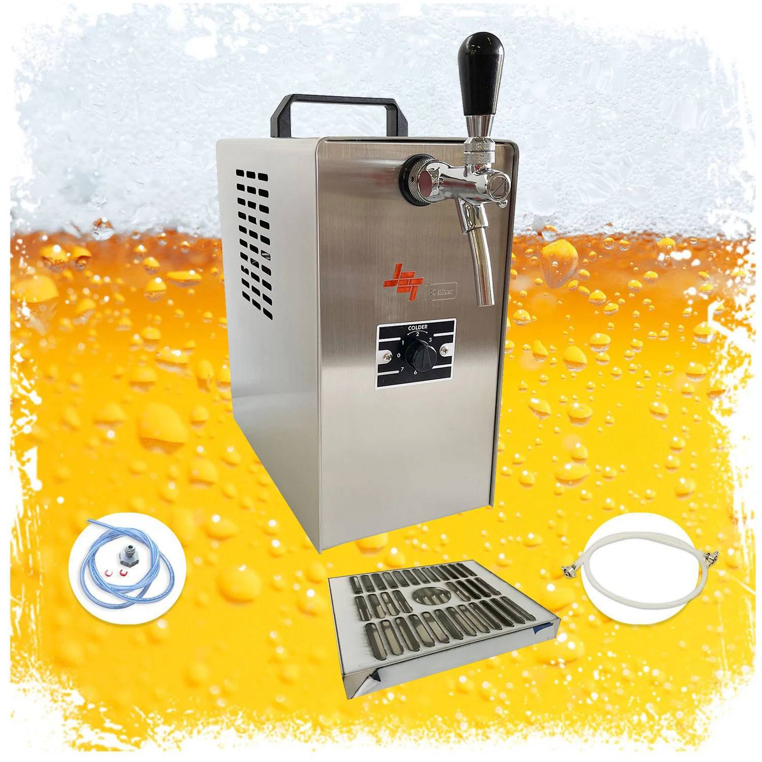 JET 30 Bierzapfanlage Komplettset 1-leitig Trockenkühler 35 L/h