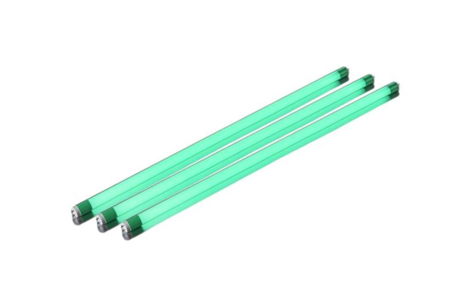 8872 LED Röhre 9 Watt T8 60cm 1000 Lumen Kunststoff im 3er Satz Grün