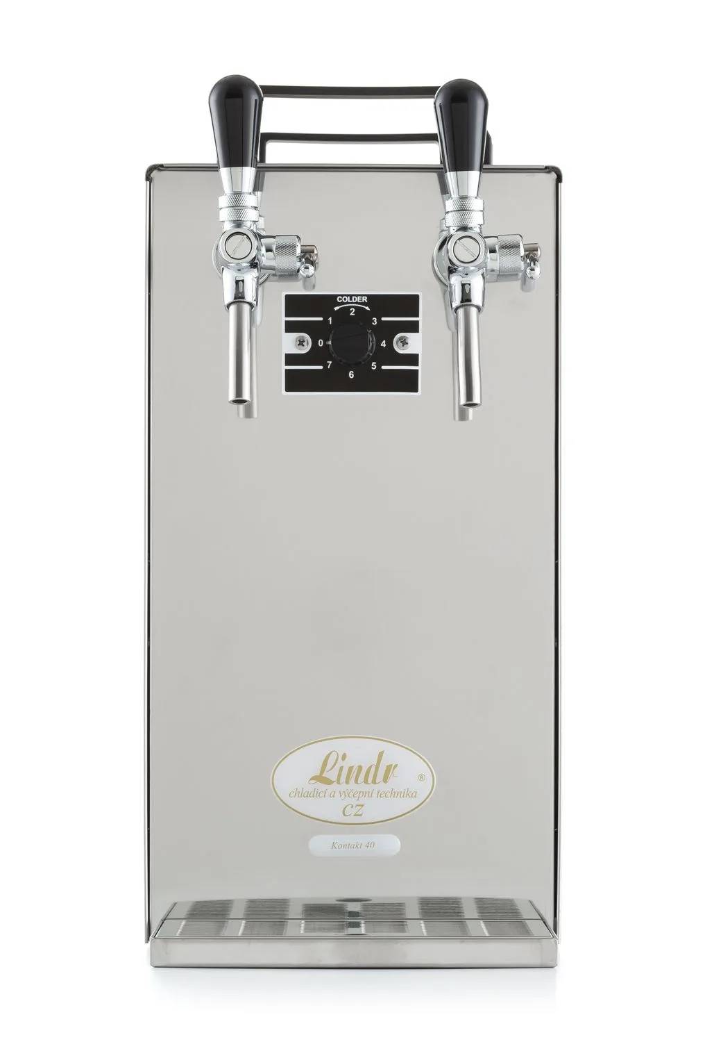 Edelstahl Zapfanlage 2-leitig