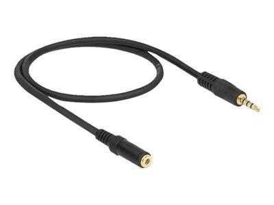 DELOCK Klinkenverlängerung 3,5mm -> St/Bu 0.50m 4Pin Multimedia-Technik Apple Zubehör