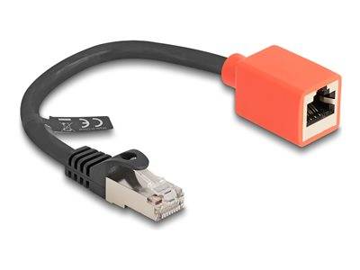DELOCK RJ45 Geräteschutz Adapter Cat.6A S/FTP 20cm Multimedia-Technik