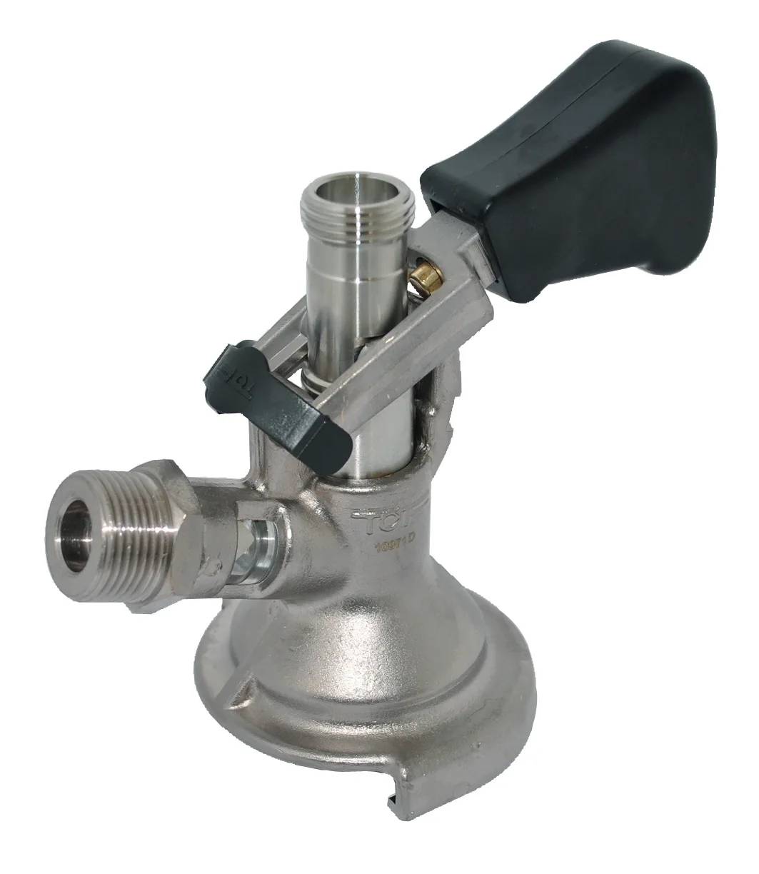 Komplett Set - Zapfanlage, Bierkoffer, Durchlaufkühler, Bierzapfanlage PYGMY 25 1-leitig Trockenkühler, 35 Liter/h, Zapfkopf: KeyKeg